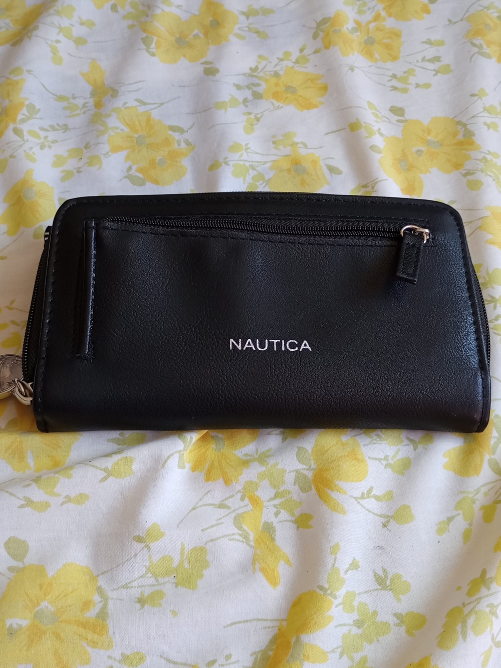 Nautica Black Zip Wallet